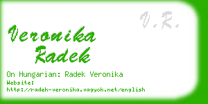 veronika radek business card